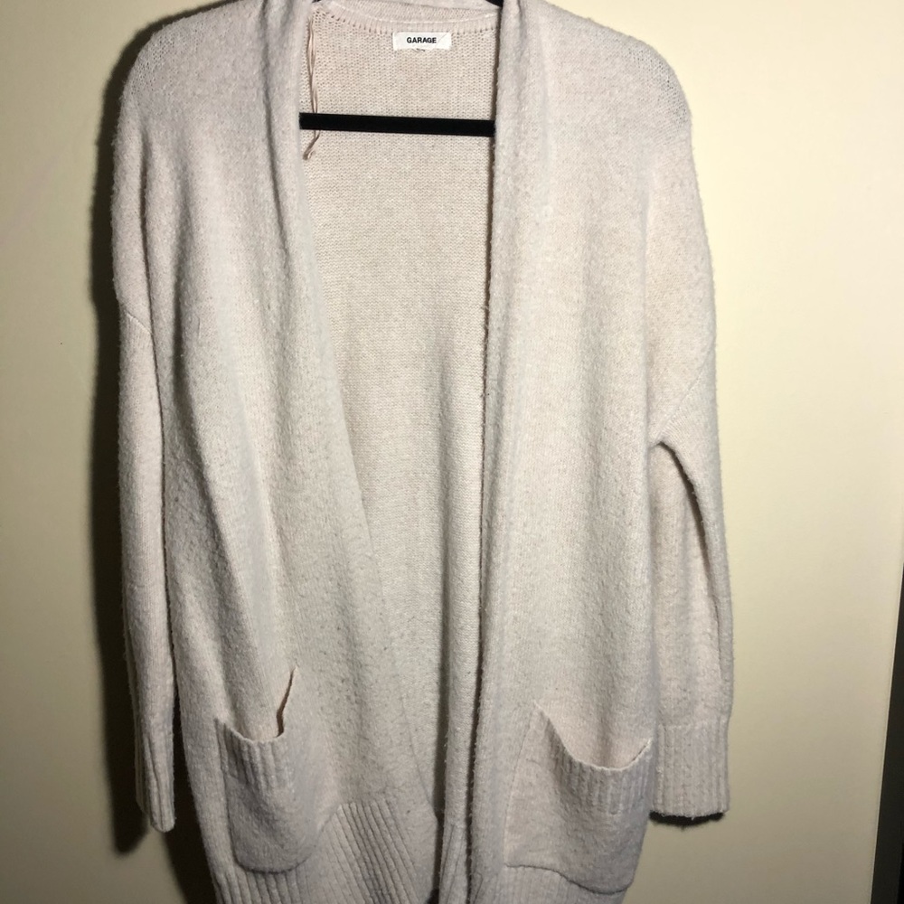 Beige/Cream Cardigan Garage
